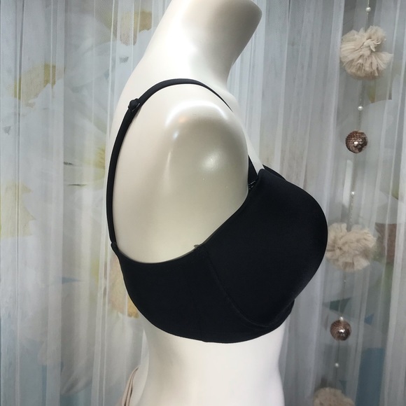 M & S Black Strapless Underwire Bra Like New 36 DD - Picture 3 of 6